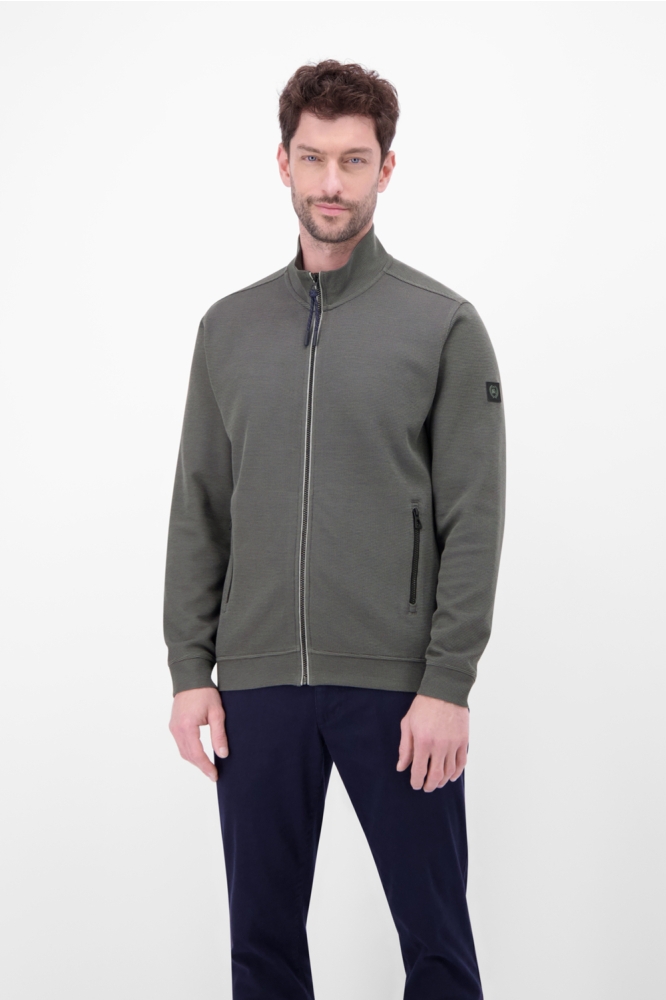 Lerros grijze heren vest | Model vooraanzicht