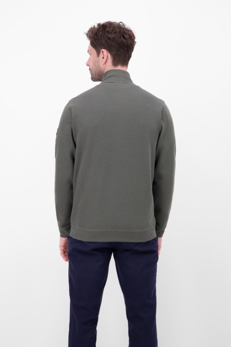 Lerros grijze heren vest | Model achteraanzicht