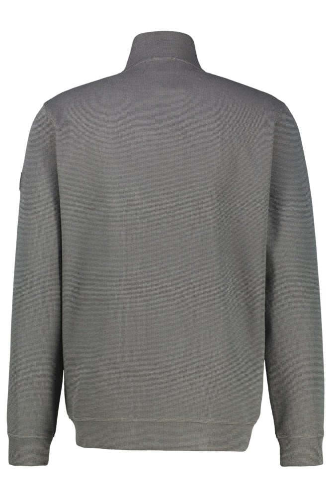 Lerros grijze heren vest | Achteraanzicht