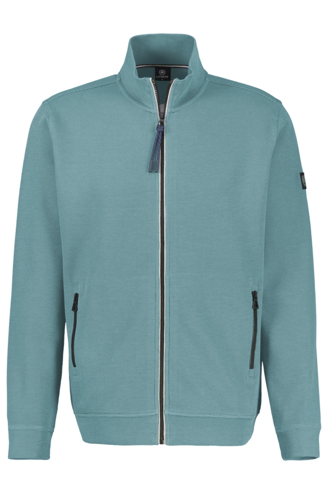 Lerros groene heren vest | Vooraanzicht