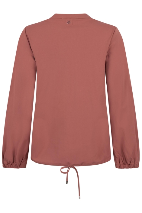 Zoso oranje dames blouse | Achteraanzicht