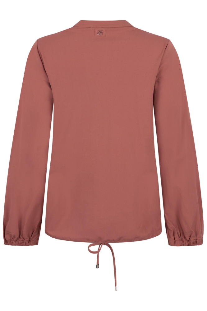 Zoso oranje dames blouse | Achteraanzicht