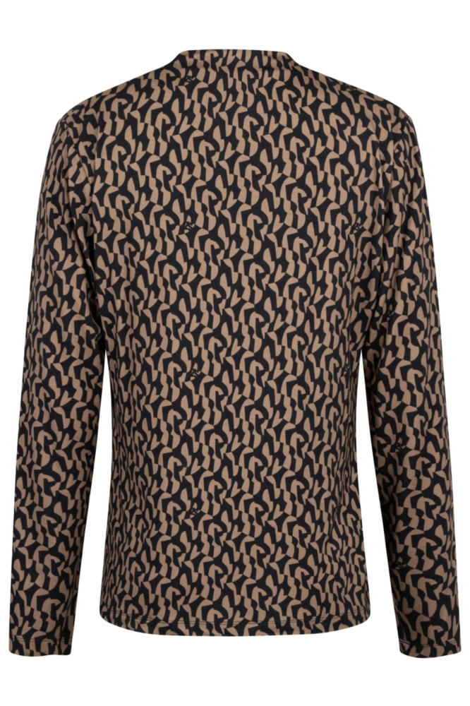 Zoso camel dames t-shirt | Achteraanzicht