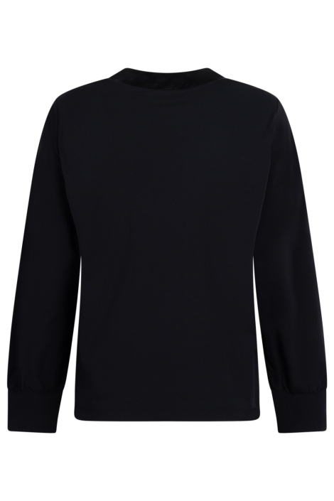 Zoso zwarte dames blouse | Achteraanzicht