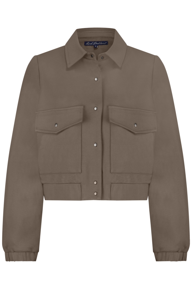 Red Button taupe dames jas | Vooraanzicht