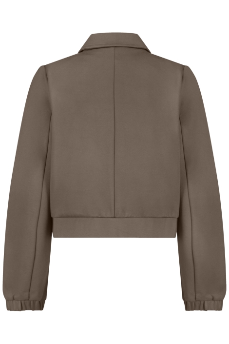 Red Button taupe dames jas | Achteraanzicht