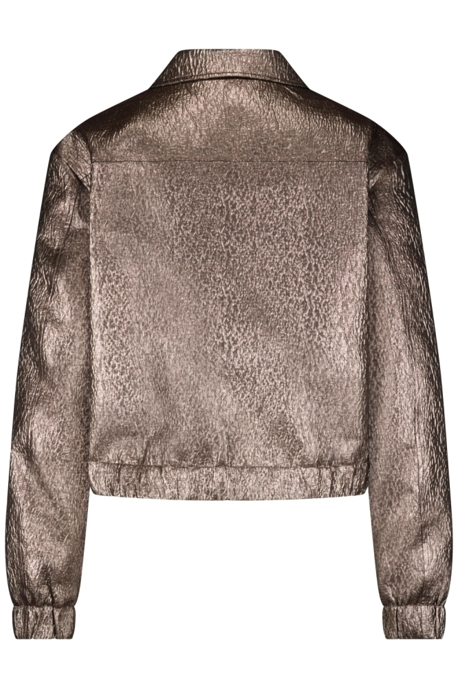 Red Button koperen dames jas | Achteraanzicht