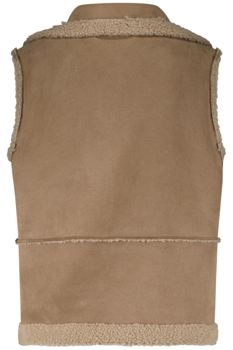 Red Button camel dames gilet | Achteraanzicht