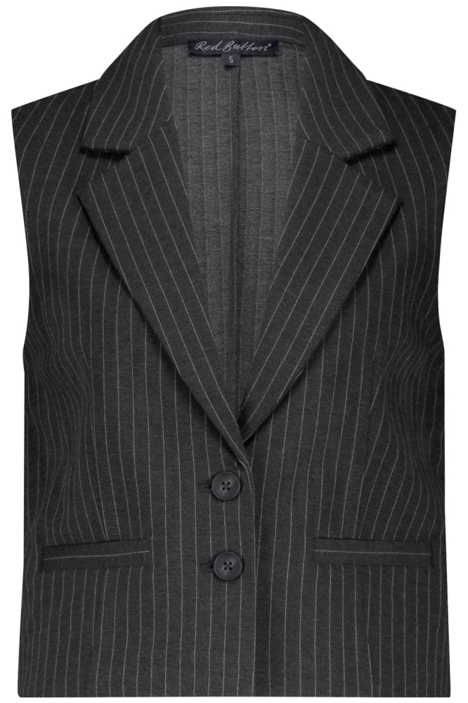 Red Button grijze dames gilet | Vooraanzicht