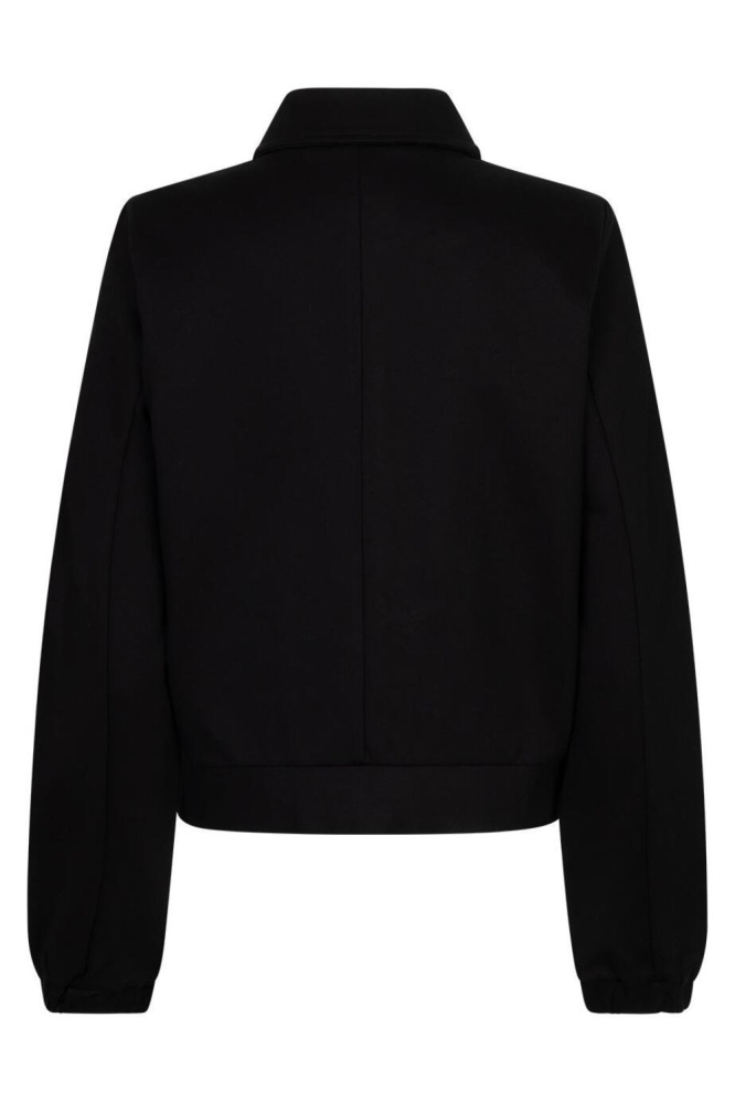 Red Button zwarte dames jas | Achteraanzicht