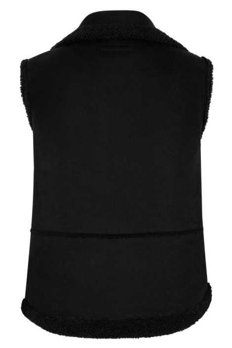 Red Button zwarte dames gilet | Achteraanzicht