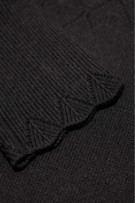 Lofty Manner zwarte dames trui | Kleurstaal