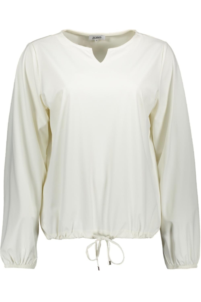 Zoso witte dames t-shirt | Vooraanzicht