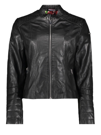 Donders Jas LEATHER JACKET 57520 999 BLACK