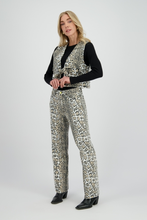 Raizzed zand dames gilet | Model