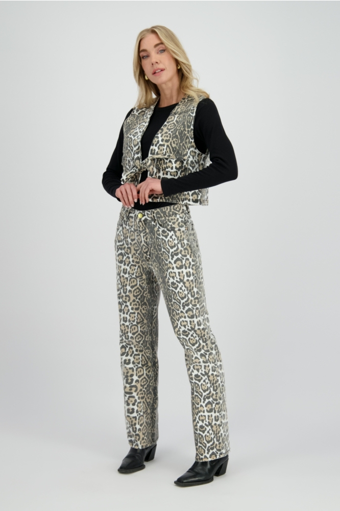 Raizzed zand dames gilet | Model