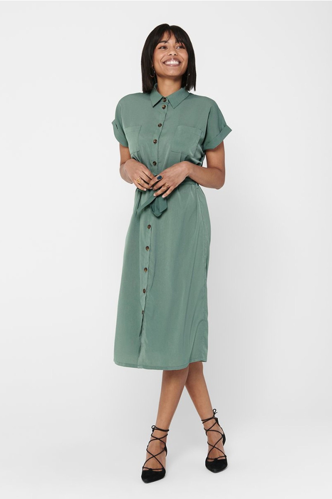 ONLHANNOVER S/S SHIRT DRESS NOOS WV 15191953 Laurel Wreath