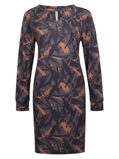 BELLE SPLENDOUR DRESS 204 CARBON/COGNAC