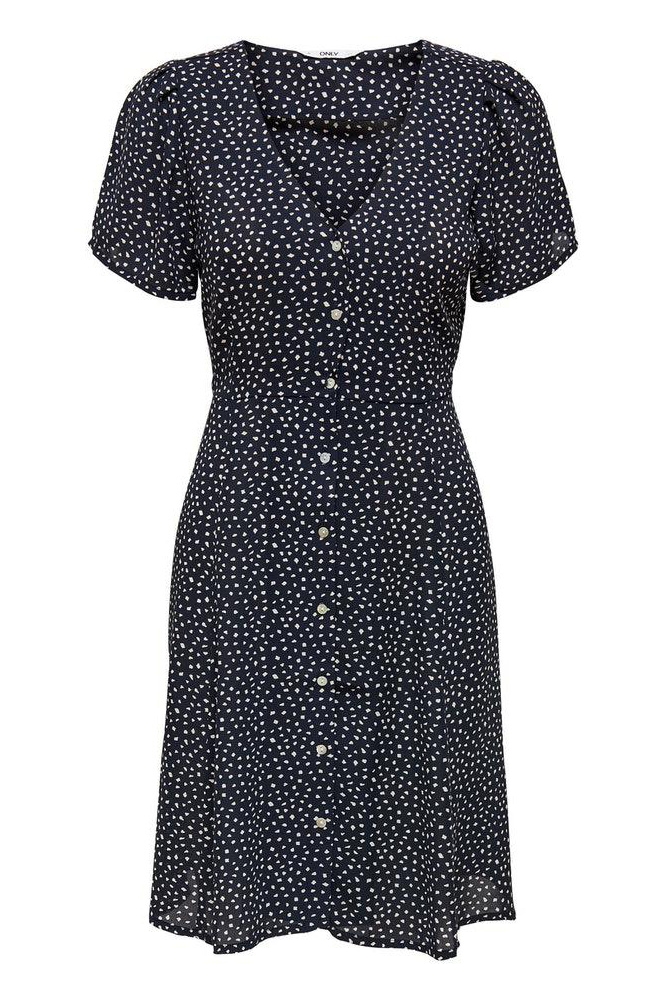 ONLSONJA LIFE S/S DRESS  NOOS WVN 15207005 Night Sky/DOT W MACA
