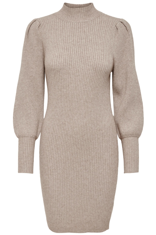 Only beige dames jurk | Vooraanzicht