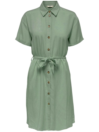 Only Jurk ONLVIVA LIFE S/S BUTTON DRESS PNT 15262191 MERMAID