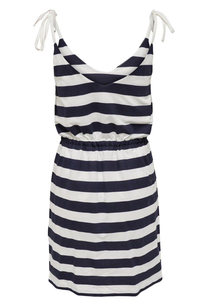 ONLMAY S/L STRIPE SINGLET DRESS JRS 15257514 Night Sky/Cloud Dancer