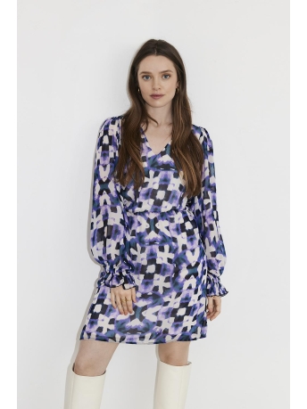 Freebird Jurk XENI V WV AOP ETHNIC VIS 23 1 252 Purple