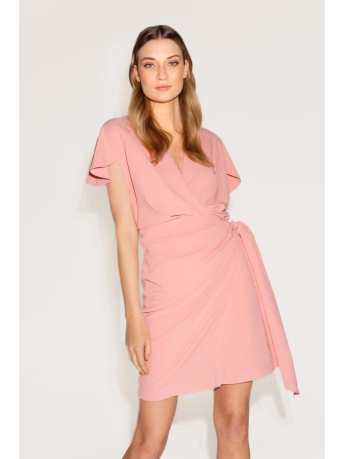 Freebird Jurk DRESS KOLETTE SS WV DRAPE PES 23 1 1523 Pink Blush