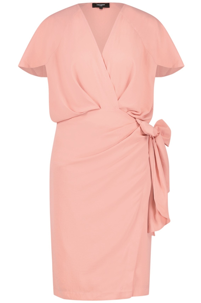DRESS KOLETTE SS WV DRAPE PES 23 1 1523 Pink Blush