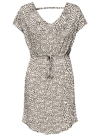 Jacqueline de Yong Jurk JDYDALILA FROSTY S/S DRESS JRS NOOS 15257679 WHITECAP GRAY