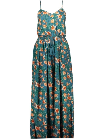 Jacqueline de Yong Jurk JDYSYLVIE LIFE S/L MAXI DRESS WVN B 15299994 Storm Blue/TROPICAL