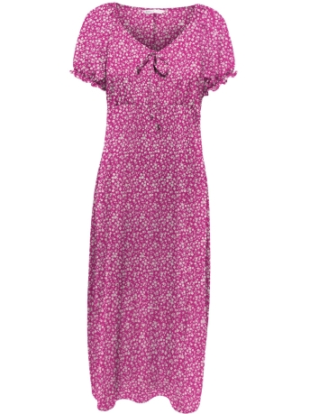 Only Jurk ONLNOVA LIFE S/S KAI LONG DRESS AOP 15283529 VERRY BERRY