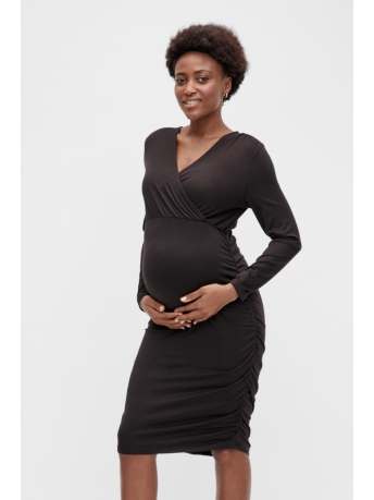 Mama-Licious Positiekleding MLPILAR TESS LS JRS ABK DRESS 2F A. 20017496 black