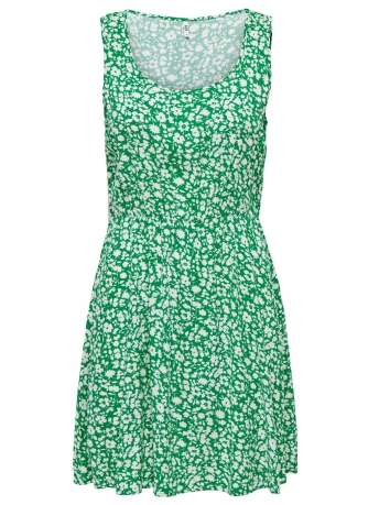 Jacqueline de Yong Jurk JDYSTARR LIFE S/L O-NECK DRESS WVN 15290647 Jelly Bean/DAISY FLOW