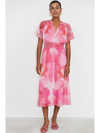 Freebird Jurk MAE WV AOP WING CHIFF 23 2 626 Fuchsia