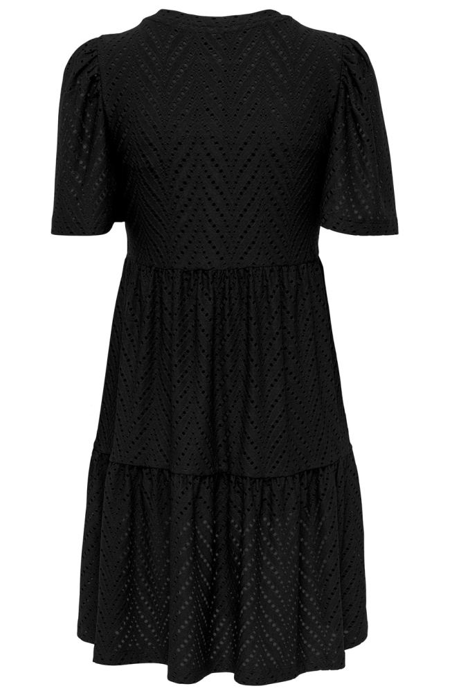 JDYCARLA CATHINKA S/S DRESS JRS ATK 15254680 BLACK