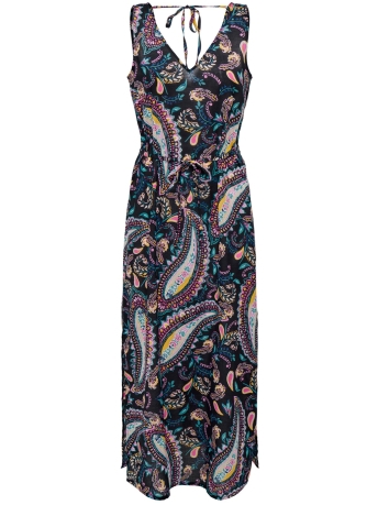 Jacqueline de Yong Jurk JDYCLEO S/L MAXI DRESS WVN 15295632 Black/MULTI PAIS