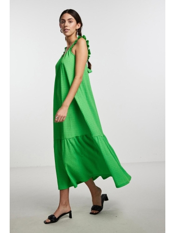 Pieces Jurk PCLULLU STRAP ANKLE DRESS BC 17139901 POISON GREEN