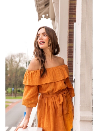 Lofty Manner Jurk DRESS LIVIA OD25 1  350 orange