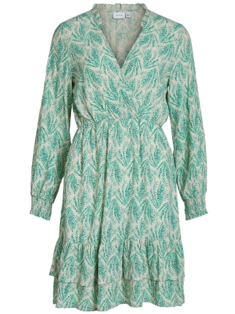 Vila Jurk VIKIKKI COA L/S SHORT DRESS/SU/LC 14087773 Birch/Coa
