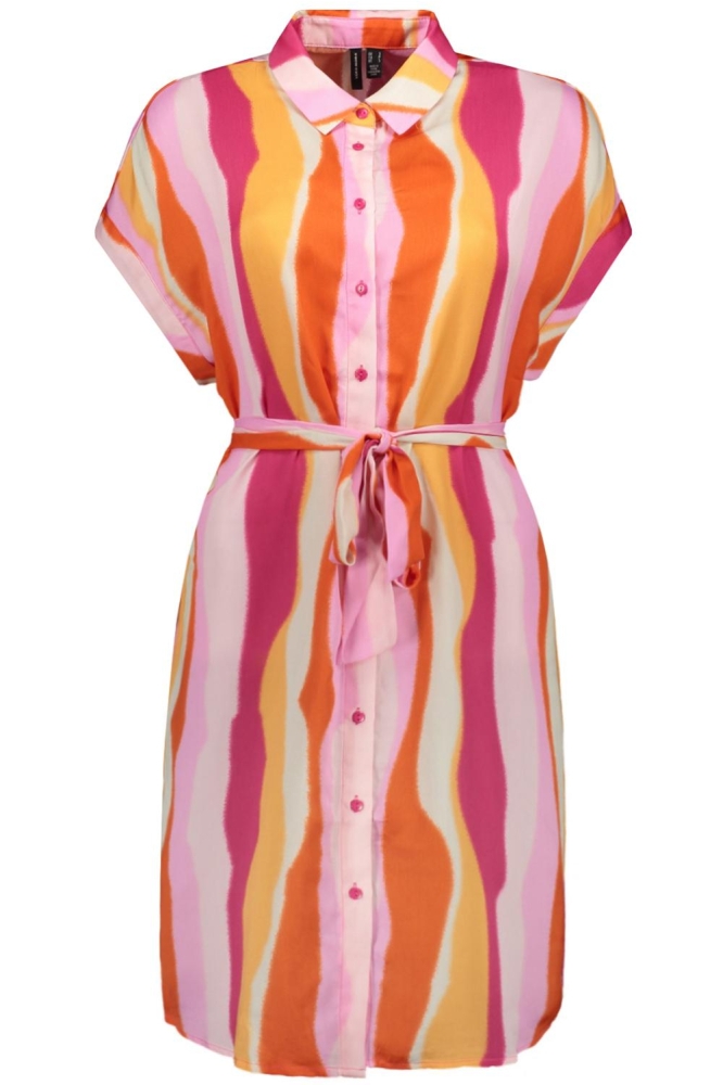 VMTANYA CAP SLEEVE ABK DRESS WVN LC 10291465 PINK YARROW/TANYA