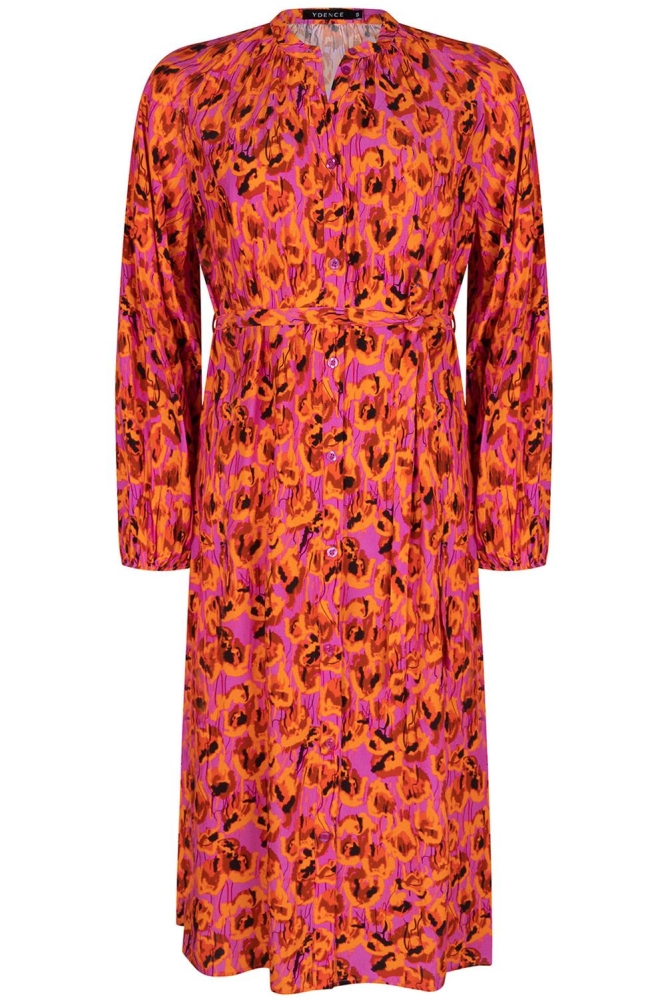 DRESS ALINE SS2323 PURPLE FLOWER