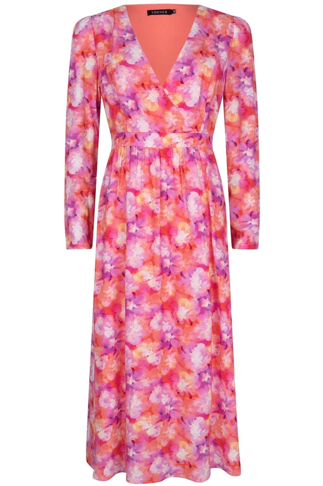 DRESS RHODE SS2301 PEACH PRINT