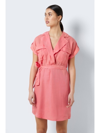 Noisy may Jurk NMVERA S/S ENDI TENCEL  DRESS BG  N 27005660 SUN KISSED CORAL