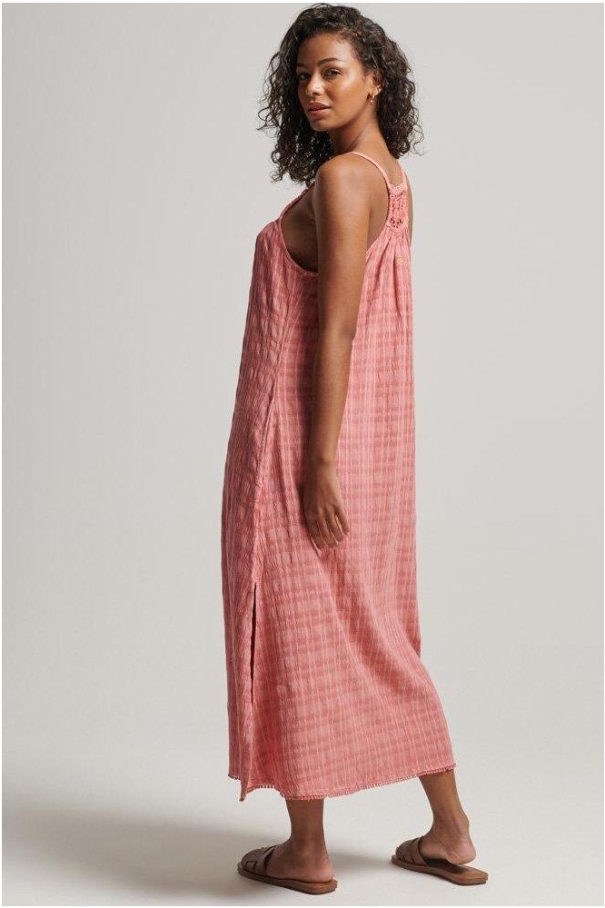 Bont Notebook Muf vintage long halter cami dress w8011411a superdry jurk desert sand pink