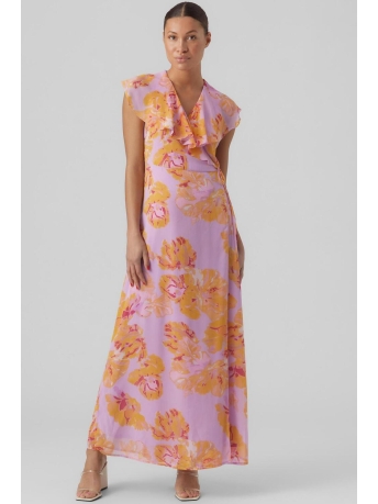Vero Moda Jurk VMHOPE DINO SL LONG DRESS WVN CE 10287719 Orchid Bloom/Hope