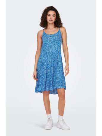 Only Jurk ONLMAJ LIFE S/L AOP SHORT DRESS WVN 15218451 Marina/LUNA FLOWE