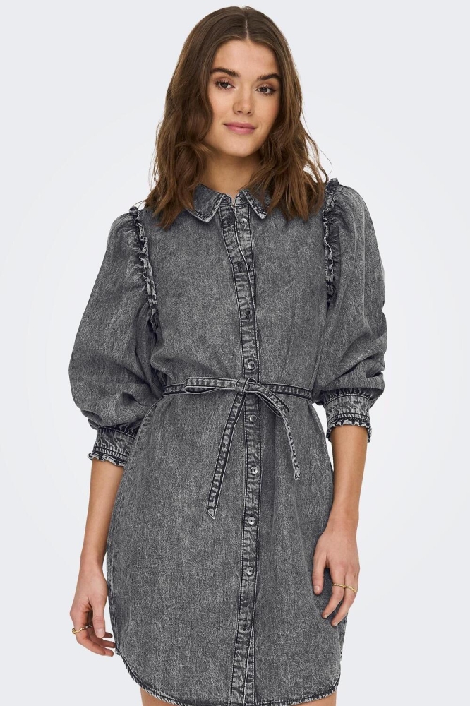ONLHARLOW LS DNM DRESS BJ17399 15248985 Black Denim