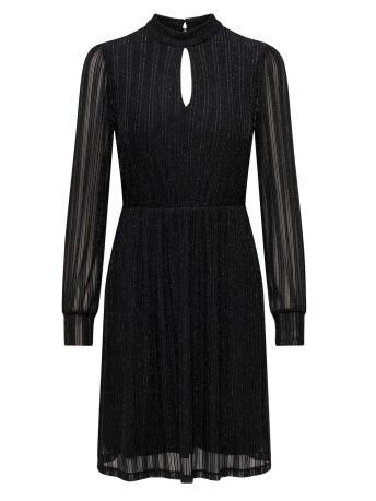 Jacqueline de Yong Jurk JDYVIVY L/S LUREX DRESS JRS 15301741 Black/BLACK LURE