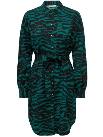 Only Jurk ONLBREE L/S SHIRT DRESS PTM 15304886 Bayberry/Graphic an